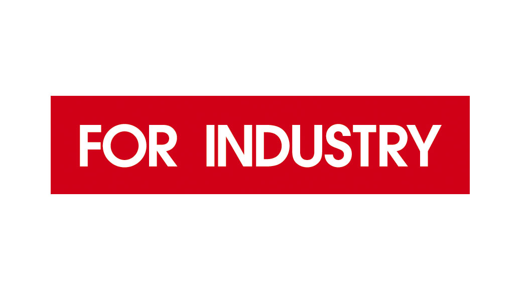 For industry logo červené